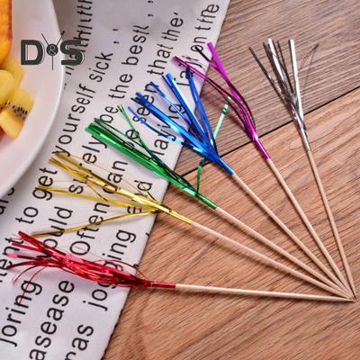 100 bastoncini per alimenti scintillanti antiscivolo dai colori vivaci per feste usa e getta per torte per insalata, plettri di frutta, articoli per le vacanze