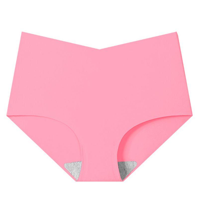 Women Solid Color Comfortable Antibacterial Briefs