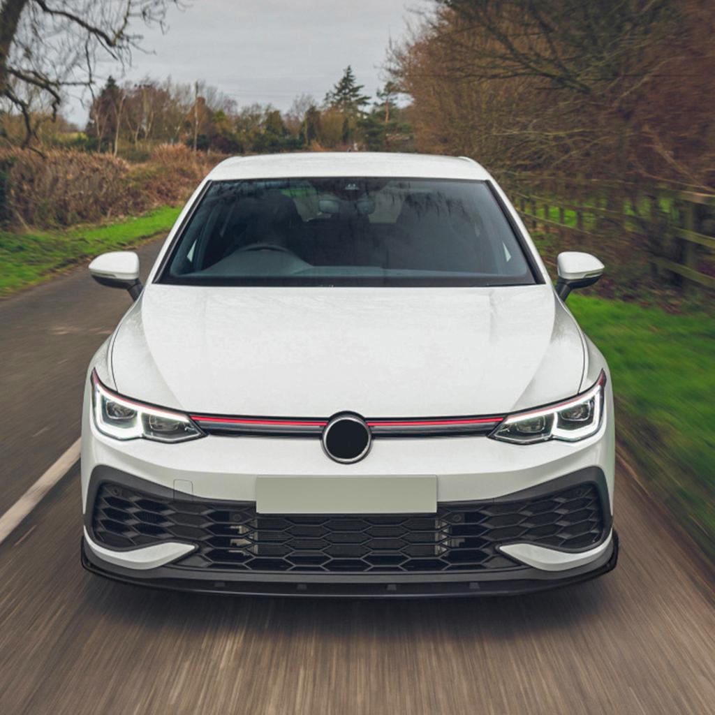 Para Volkswagen Golf 8 MK8 GTD GTE R-Line GTI Clubsport 2020-2024 Labio Spoiler Divisor Protector de Parachoques Delantero Estilo Maxton