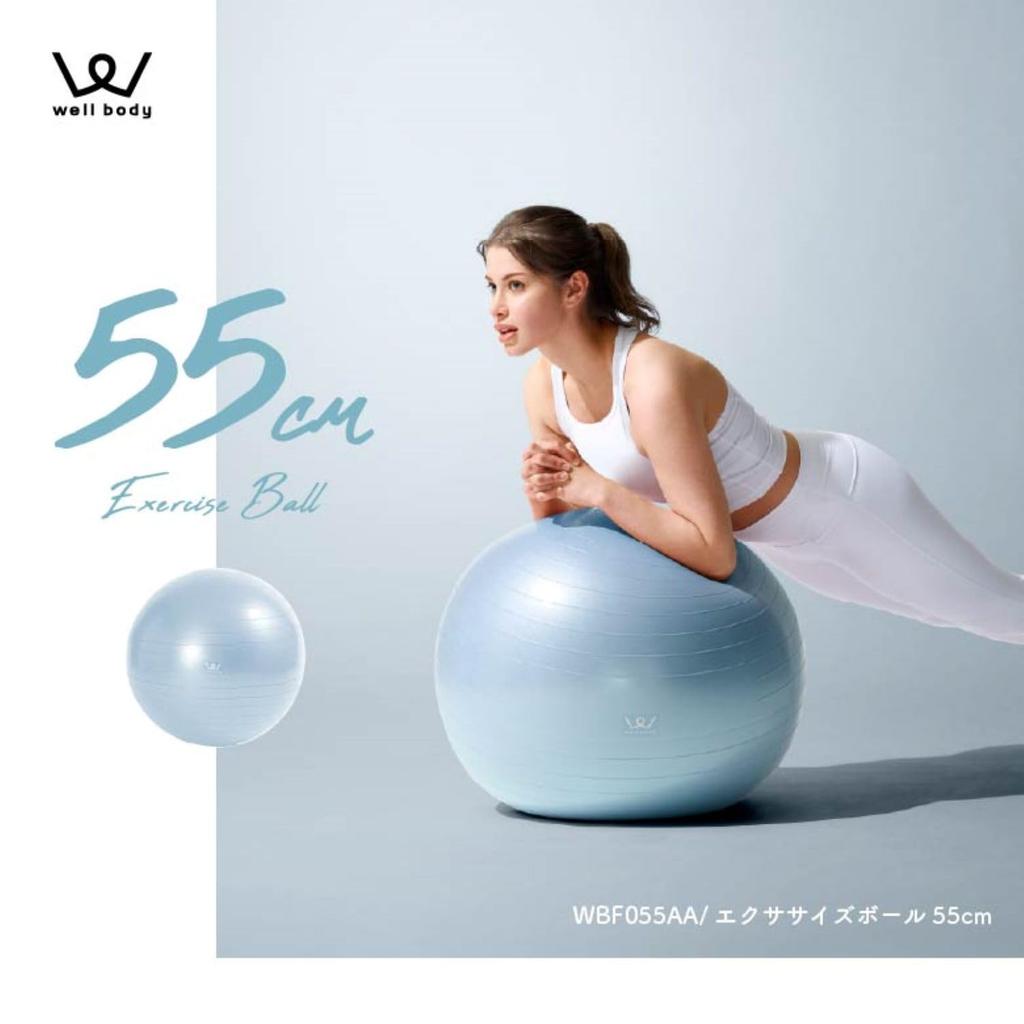 ALINCO Balance s židlí a vzduchovou pumpou Cvičební manuál 150kg Hmotnost Perfektní pro a Balanční cvičení na Kompaktní a Modrý míč, 55cm, Stolička, Součástí,