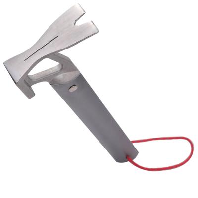 Rubonarie Peg Hammer, Stainless Steel Head, Aluminum Handle, Lightweight, for Outdoor Camping (Silver)