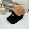 Spring and Summer Hat Women's D Word Fashion Versatile Cap Men's Summer Sun Protection Retro Internet Celebrity Hard Top Baseball Cap