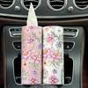 2Rolls Flower Patterned Car Tissue - Cylindrical Tissue Tube, Car Cylindrical Paper, Including Facial Tissue Paper