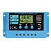Solar Charge Controller 60A 12V/24V Voltage Regulator Solar Panel Photovoltaic Home with PWM Solar Charger LCD Display Dual USB 4