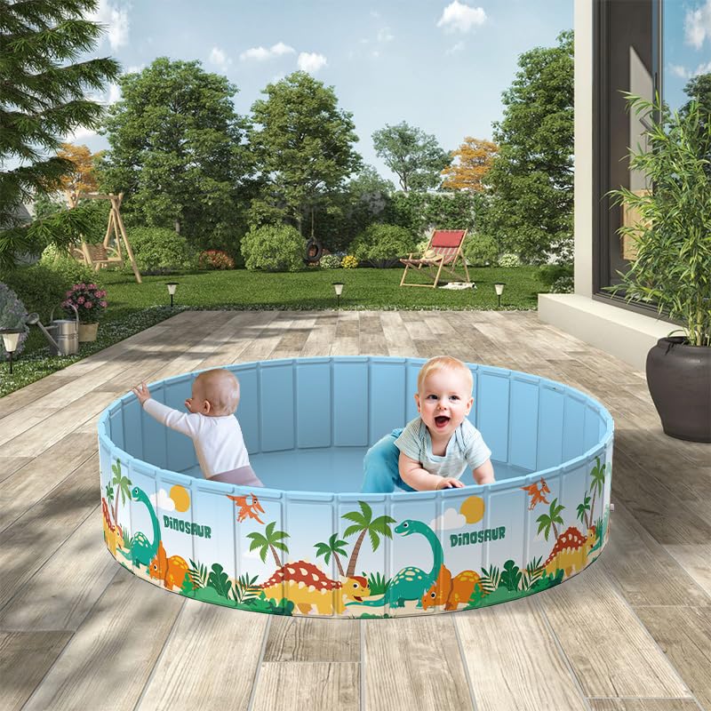 Bunmery No Inflation Water Home Ball Pool with Dog Kids' Pool, Required, Foldable, 9045cm, Play, Drain, Friendly, Indoor/Veranda/Garden