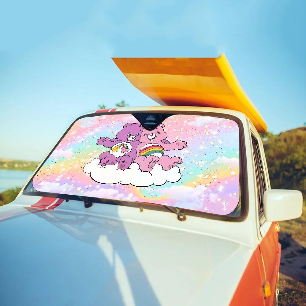 Cartoon Car Sunshade: Windshield Sun Protection & Heat Insulation