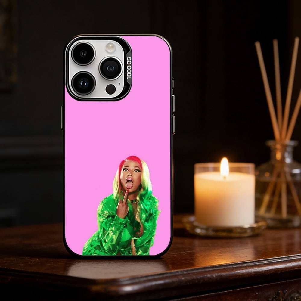 Rapper SINGER N-Nicki Minaj Phone Case Color Silver Shell For IPhone 17 16 15 14 13 12 11 Pro Max Plus