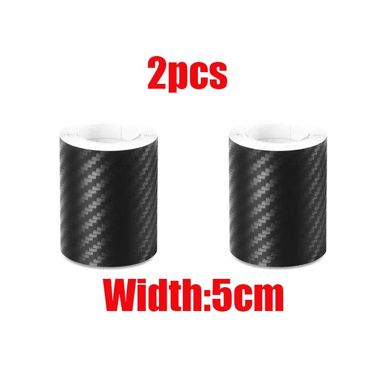 1/2pcs Carbon Fiber Automotive Adhesive Tape Roll Matte Black Protective Car Film Self-Adhesive Film 3D Car Film AccessoriesPinstriping Tape 3