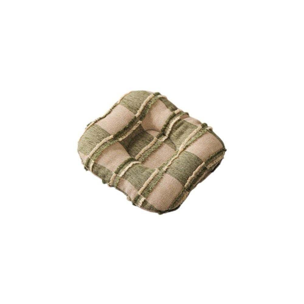 

Elegant Cloth Plaid Square Coaster Soft Non Slip Drink Cup Mat Tabletop Protection Vintage Teapot Mat Tea Ceremony