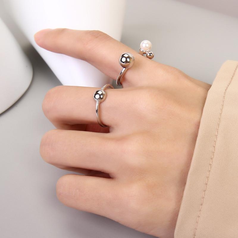 Inspired Ins Chic S925 Open Ring For Women Adjustable Size Accessory Fashion