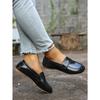 Soft-soled Single Shoes Women's 2025 Autumn New Flat Plus-size One-foot Lazy Beanie Shoes