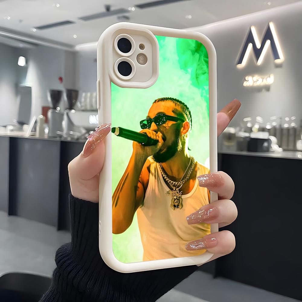 Rapper JC REYES Phone Case For IPhone Air 17 Pro Max 16 E 15 14 Pro Max 13 12 11 Mini Plus Soft Silicone White Cover