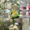 Adorable Frog  Resin Statue, Vibrant Green Outdoor Garden Decoration for Youngsters, Patio, Pond, or Tree Branch Display