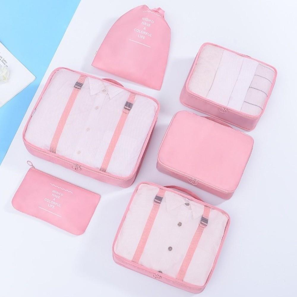 7Pcs/Set Large Capacity Travel Organizer Storage Bags Folding Clothes Shoe Tidy Pouch  Wardrobe
