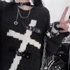 Y2k Gothic Goth Harajuku Punk Sweater Women Pullovers Dark Grunge Knitted Tops Korean Kpop Streetwear