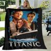 Coperta stampata Titanic Leonardo DiCaprio Coperta calda morbida e confortevole per casa viaggio letto coperta da picnic regalo di compleanno