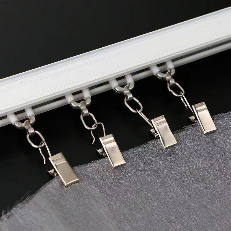 50/100Pcs Multifunctional Metal Stainless Steel Curtain Clips For Hanging Photos Drapes Decor Window Curtain Clamp Accessories