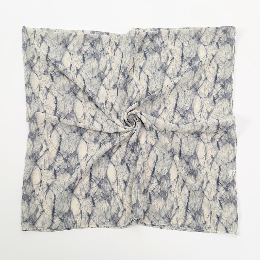 145*145CM Écharpe Carrée Florale Imprimée Chiffon Hijabs Écharpes Pour Femmes Châles Musulmans Foulard Enveloppant Bandeau Bufandas