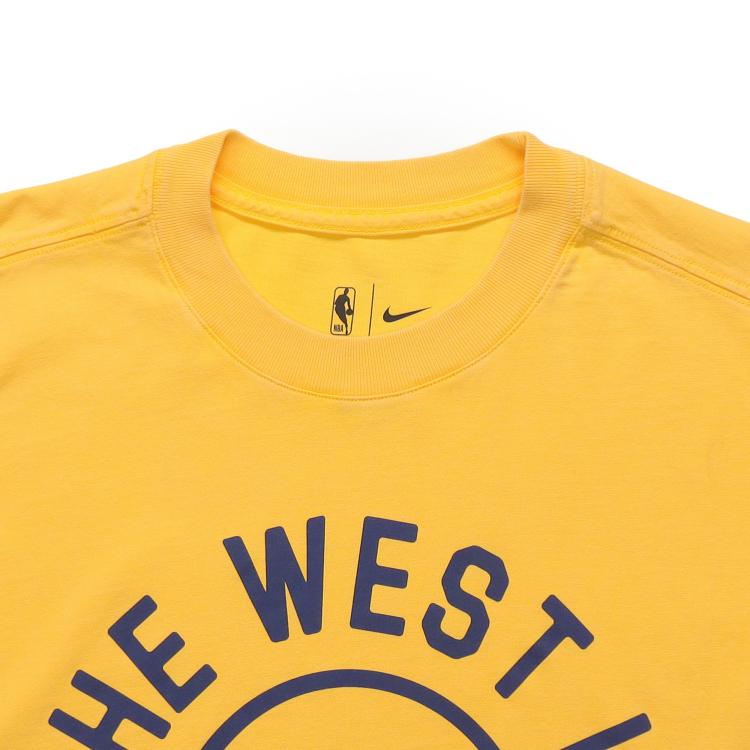 Nike Golden State Warriors NBA Short Sleeve T-Shirt Men Tops Amarillo-Yellow AT2322-728