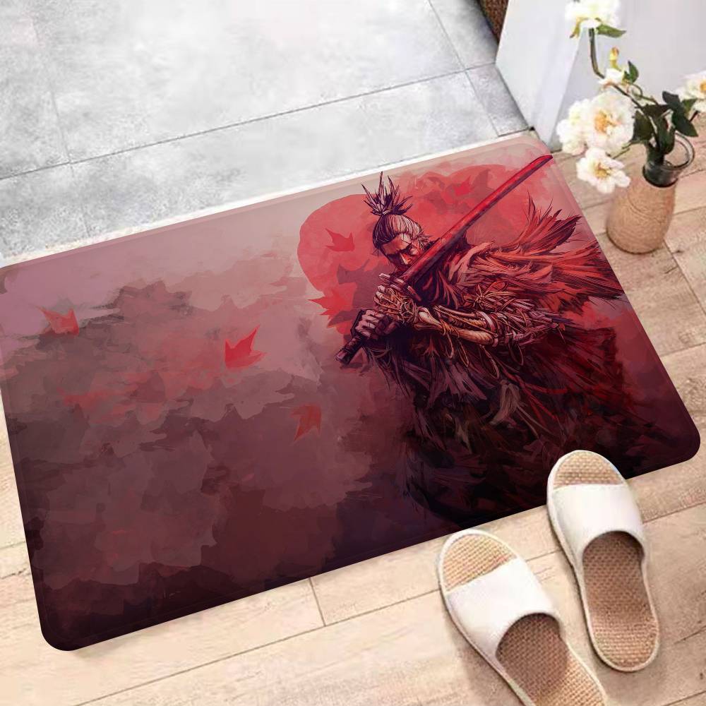 Sekiro Game Shadows Die Twice Bath Mat Kids Room Bedroom Decoration Balcony Anti-Slip Doormat Living Room Alfombra