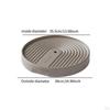 Supporto per Vaso da Fiori con 4 Ruote Nascoste, Carrello Rotondo per Piante da Giardino, Interni,