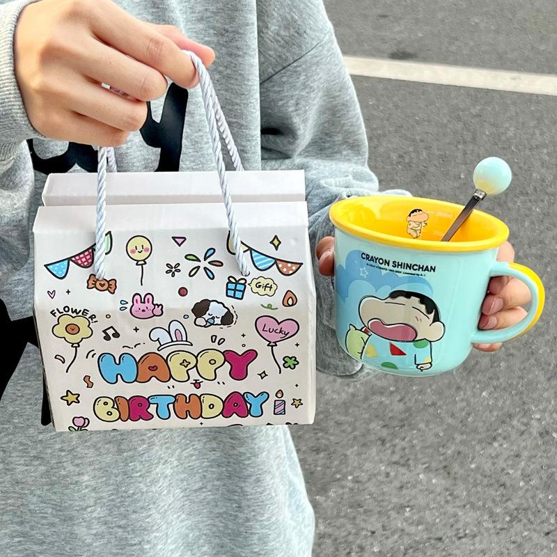 Birthday Gifts for Boys and Girls Crayon Small New Scale Cup Cute Couple Ceramic Mug Girlfriend Souvenir