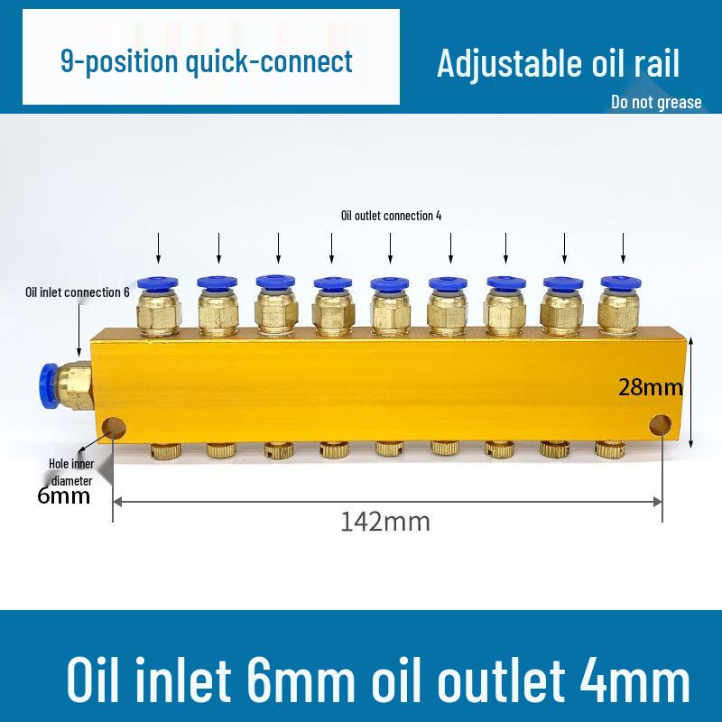 Adjustable Quick-Connect Oil Manifold & Distributor Valve