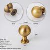 1Pcs Retro Wardrobe&Kitchen Cabinet Pull Antique-Bronze Cabinet Handle American Single-hole Drawer Knob Furniture Handle