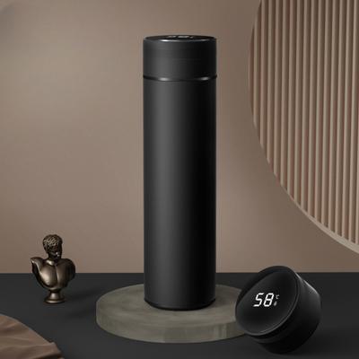Pistola de água Garrafa térmica Chá Separação de água Caneca térmica inteligente Garrafa térmica 500ML Copo térmico de aço inoxidável
