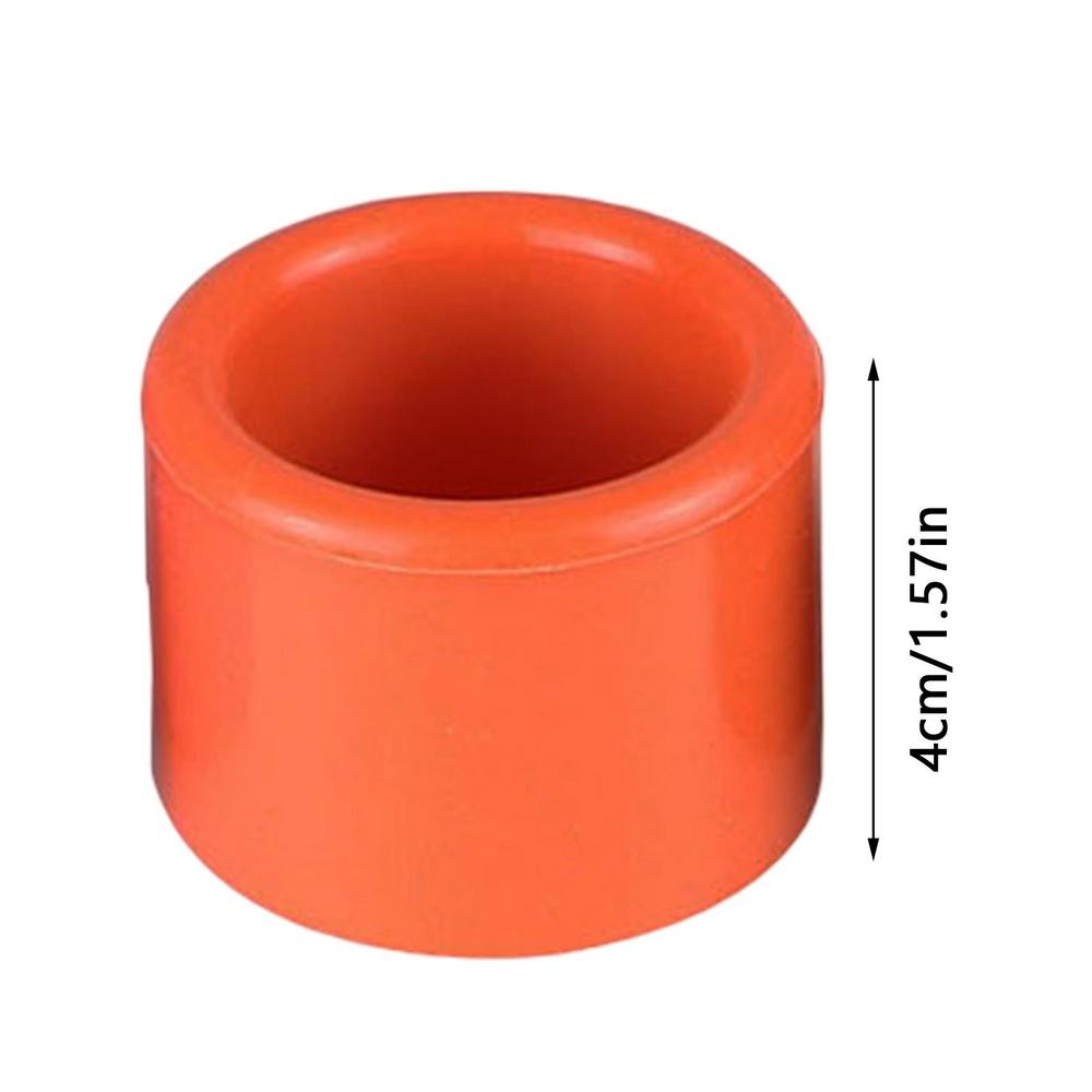 Fishing Rod Butt Protector 40mm Durables Rubber Fishing Rod Butt Caps End Fishing Rod Butt Protector Rod Butt Caps End For Boat светло-желтого
