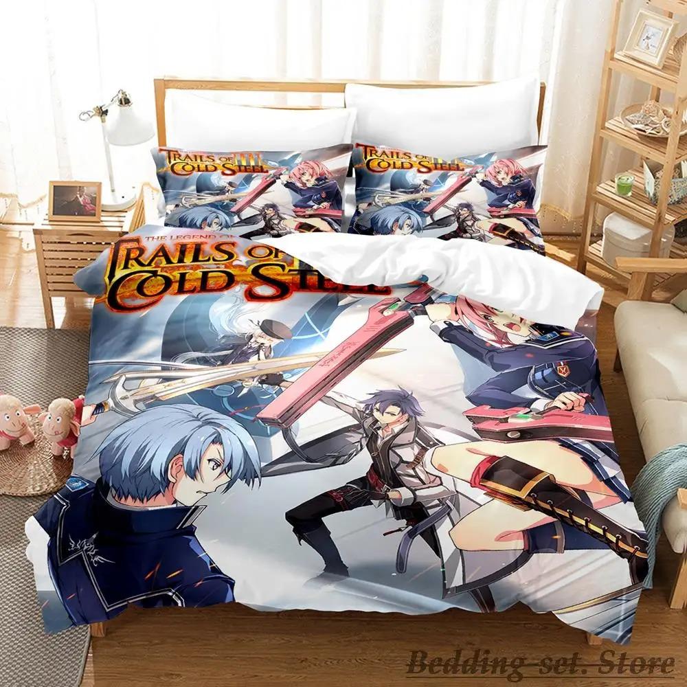 The Legend of Heroes Bedding Set Single Twin Full Queen King Size Bed Set Adult Kid Bedroom Duvetcover Sets Anime