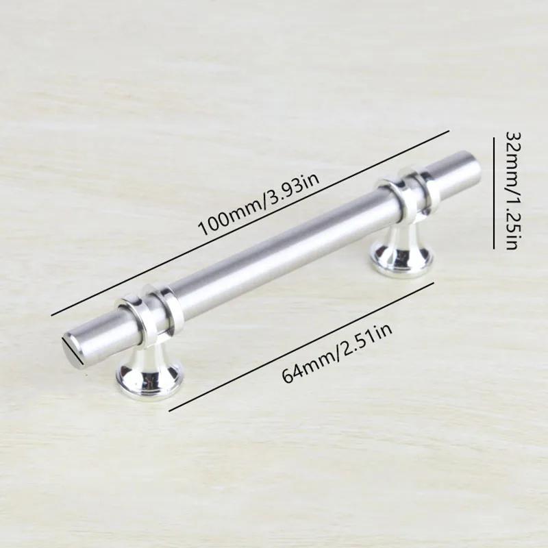 5Pcs Stainless Steel Cabinet Pulls Kitchen Cabinet Handles Kitchen Cabinet Knobs Silver Cabinet Pulls Cabinet Hardware T Bar