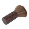 Hair Cutting Neck Dust Brush Home Salon Barber Nylon Hair Wooden Handle Face Neck Hair Dust Cleaning Brush