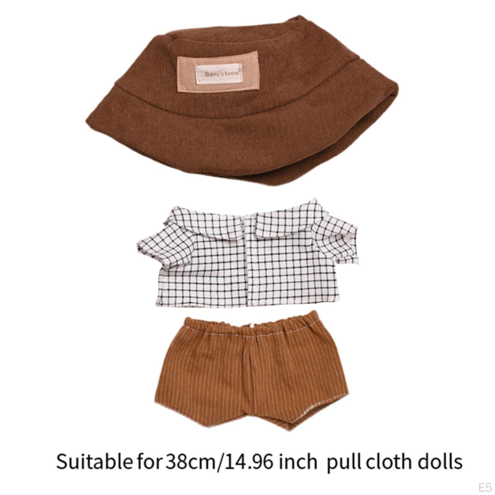 3 шт. Кукольная рубашка с шортами и шляпой — фото 7