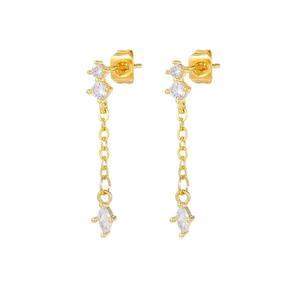 2PCS New Design Gold Color Star Dangle Earrings for Women Luxury Star Pendientes Earring  New In Y2k Jewelry Aretes De Mujer