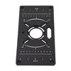 Router Plate Aluminum Alloy Router Table Insert Plate Trimming Machine Flip Board Black