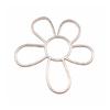 Large Hollow Flower Pendant Charms for DIY Craft Jewelry Making Supplies 48x42mm