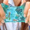 Malt Sugar Squishy Toy: Clear Ocean Cube Nice Cube, Super Soft Slow Rising Dough, Silent Sensory Fidget For Anxiety Relief, 1Pcs