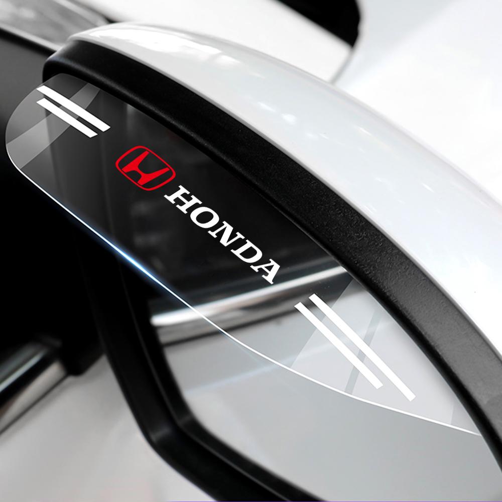 2pcs Transparent Car Rearview Mirror Rain Eyebrow Cover For Honda Civic Accord Fit CRV Jazz Odyssey Insight Legend Accessories TT5