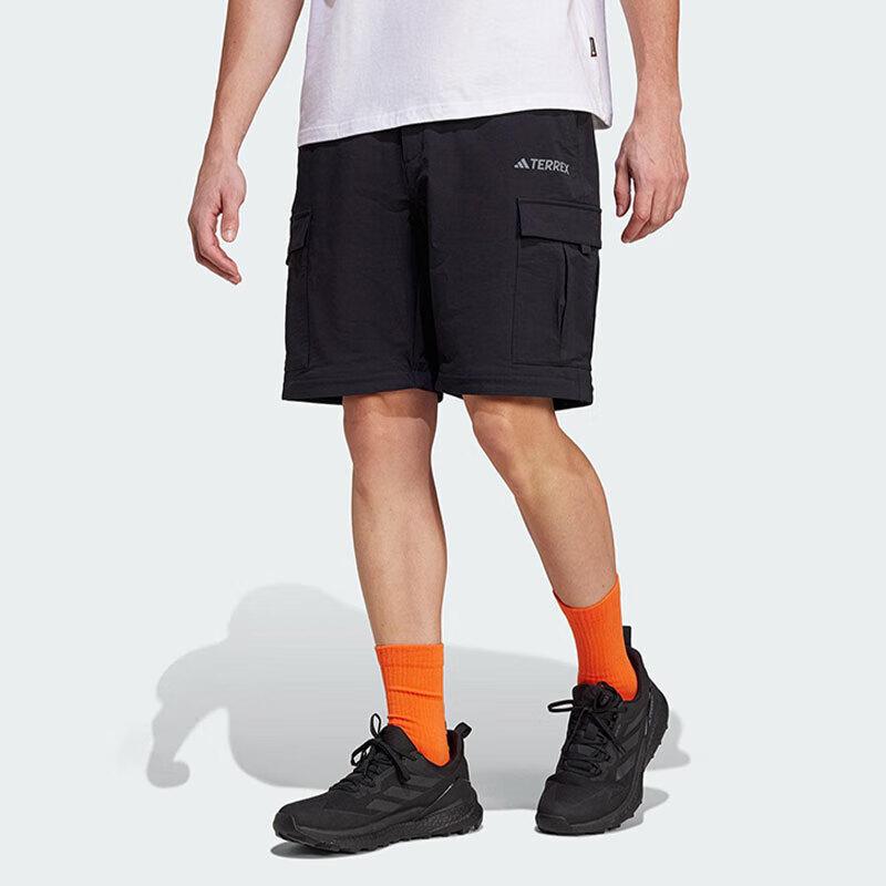 adidas Terrex Travel Outdoor Series Comfortable Versatile Simple Sports Long Pants Men Bottoms Black JD3486