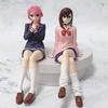 New Anime Dandadan Ayase Momo Shiratori Aira Sitting posture S.H.Figuarts Transformed Assembly PVC Model Toy Action Figures Gif