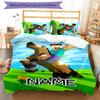 3pcs Minecraft2 Cover Set - Personalized Name, HD Printed Bedding with 1 Cover and 2 Pillowcases - Perfect for Home Decor, Easy Care