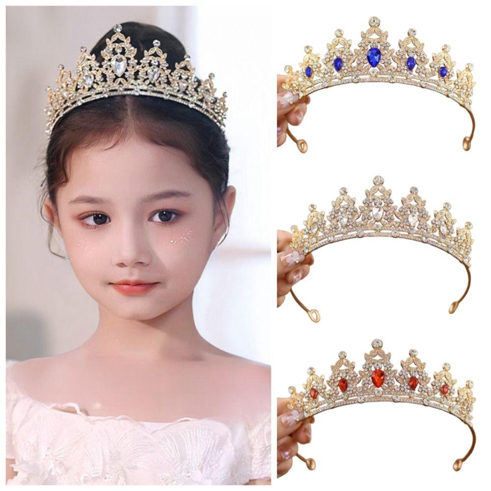 Exquisite Bridal Tiara Crown Sweet Rhinestone Crown Light Luxury Birthday Queen Tiara  Wedding