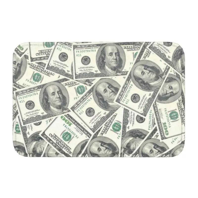 Tappetino da Pavimento Stiloso a Forma di Banconota da un Dollaro - Divertente Design a Soldi per Ingressi di Casa, Perfetto per Aggiungere un Tocco Unico al Tuo Arredamento