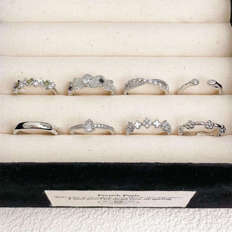 Light Luxury, High-End Sense, Personality, Niche Design, Simple Opening Ring, Cold Wind Ring, Female Index Finger Ring