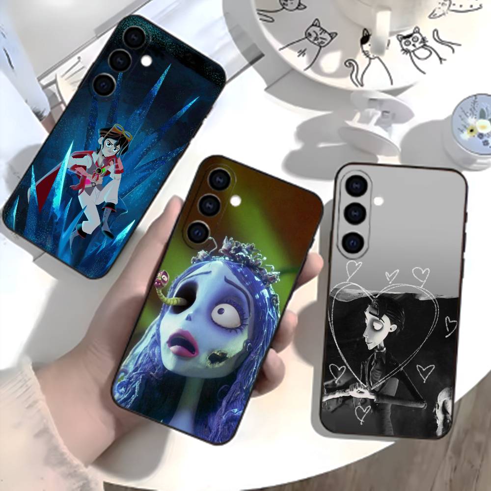 K-Corpse Bride Phone Case For Samsung Galaxy A73,21,22,32,71,53,52,51,80,5G Soft Black Cover
