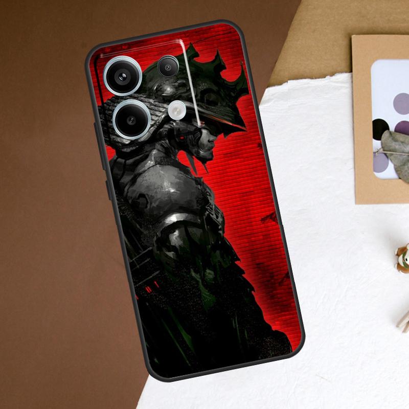 Japan Samurai Ninja Phone Case For Redmi Note 12 13 Pro Plus 9 10 11 Pro 9S 10S 11S 12S Redmi 10C 12C 13C Cover