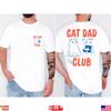 Katzen Papa Shirt, Katzen Papa T-Shirt, Katzen Papa Club T-Shirt, Rückendesign T-Shirt Lustiges Katzen Shirt