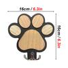 1/2pcs Dog Lover Gift Leash Hanger, Natural Wood with Paw Design, Perfect for Hanging Collars, Coats & Keys, Housewarming