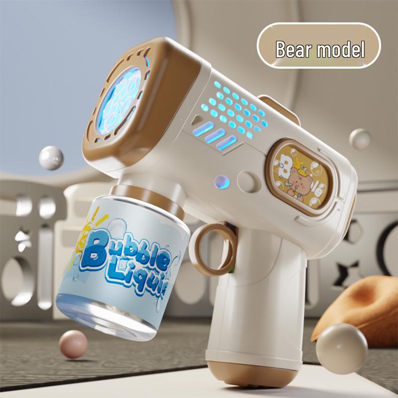 Gatling Bubble Gun: Automatic Electric Handheld Bubble Maker for Kids